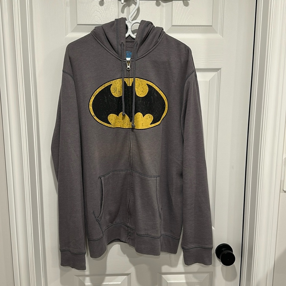 Old Navy Collectabilitees Totally Classic - Batman Hoodie - Gray - Extra Large